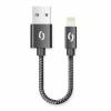 Datový kabel ALIGATOR PREMIUM 2A, Lightning, 0,5m, černý