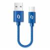 Datový kabel ALIGATOR PREMIUM 2A, USB-C, 0,5m, modrý