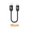 AL.kabel  USB-C/microUSB 0,15m černý  XS