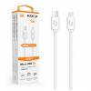 AL.kabel  USB C-Bmicro 1m 3A bílý  XS