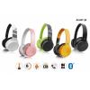 Bluetooth sluchátka ALIGATOR AH02MD, FM, SD karta, hořčicově žlutá