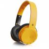 Bluetooth sluchátka ALIGATOR AH02MD, FM, SD karta, hořčicově žlutá