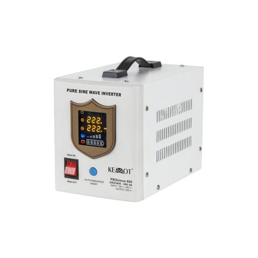 Zdroj záložní KEMOT PROsinus-800 12V 230V 800VA 500W White