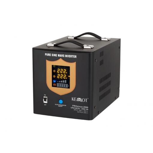 Zdroj záložní KEMOT PROsinus-2000 12V 230V 2000VA 1200W Black