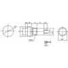 Stiskací tlačítko PBS-11A, OFF-ON, 250 V / 1 A, černé
