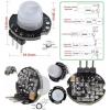 PIR detektor pohybu SR602, 2,7–12 V DC, modul