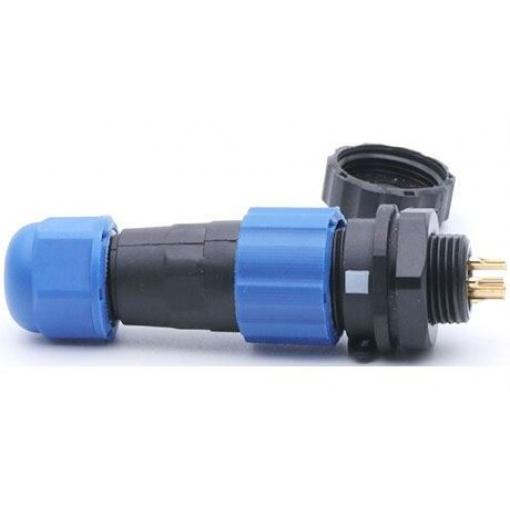 Napájecí konektor SP/SD13-5P vodotěsný, 250 V AC, 10 A