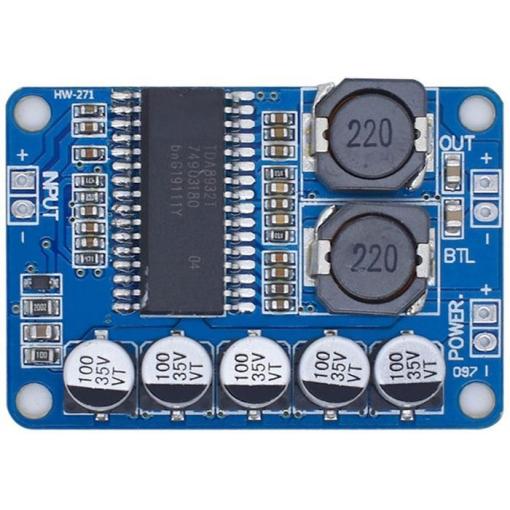 Audio zesilovač TDA8932, 35 W třída D, 10–30 V