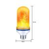 Žárovka LED E27  230V/9W, teplá bílá, imitující plamen