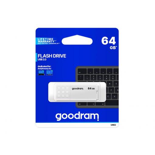Flash disk GOODRAM USB 2.0 64GB bílý
