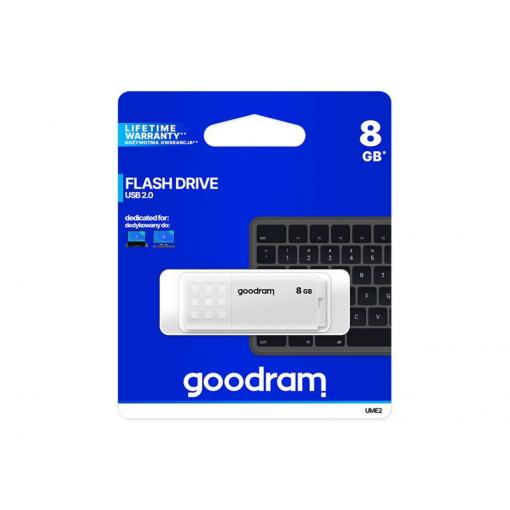 Flash disk GOODRAM USB 2.0 8GB bílý