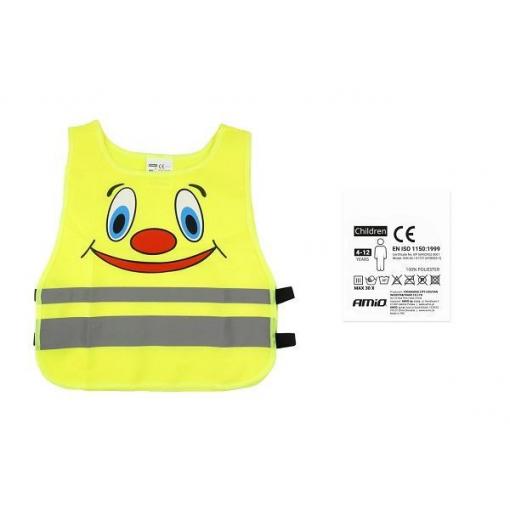 Dětská výstražná vesta žlutá SVK-04 certifikovaná