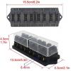 Distribuční blok pro 8 pojistek 19×12 mm