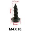 Vrut M4×16, balení 0,5 kg, cca 260 ks
