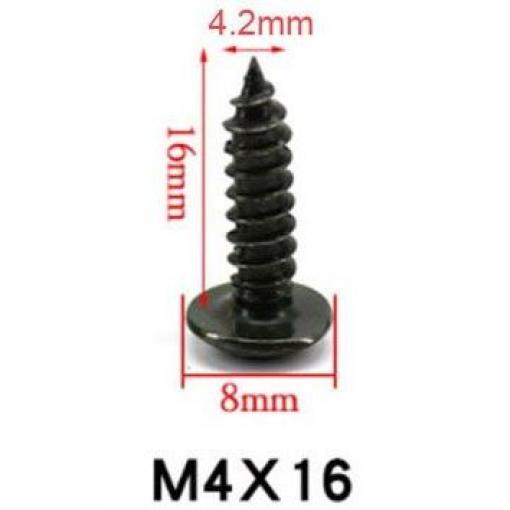 Vrut M4×16, balení 0,5 kg, cca 260 ks