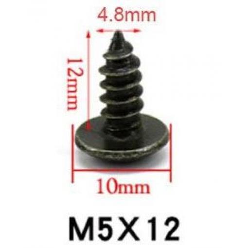 Vrut M5×12, balení 0,5 kg, cca 260 ks