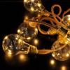 Solight LED dekorativní žárovky na přírodním provazu, 10x žárovka, 30LED, 180cm, časovač 3x AA - 1V242