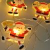 Solight LED okenní řetěz - Santa, 6x LED, přísavný, 120cm, 2x AA - 1V251