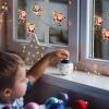 Solight LED okenní řetěz - Santa, 6x LED, přísavný, 120cm, 2x AA - 1V251