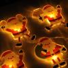Solight LED okenní řetěz - Santa, 6x LED, přísavný, 120cm, 2x AA - 1V251