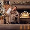 Solight LED adventní kalnedář - horská chata, 10x LED, 50x40cm, 2x AA - 1V258