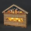 Solight LED adventní kalnedář - horská chata, 10x LED, 50x40cm, 2x AA - 1V258