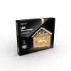 Solight LED adventní kalnedář - horská chata, 10x LED, 50x40cm, 2x AA - 1V258