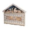 Solight LED adventní kalnedář - horská chata, 10x LED, 50x40cm, 2x AA - 1V258