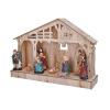 Solight LED dřevěný betlém, 30x21cm, 7x LED, 2xAA - 1V259