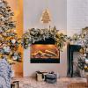 Solight LED nástěnná dekorace vánoční stromek, 24x LED, 2x AA - 1V260