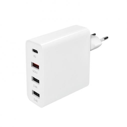 Solight Adaptér 3+1, 48W, QC3.0+PD, 3x USB-A, 1x USB-C - DC80