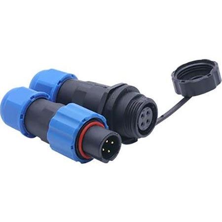 Konektor SP/SD13-4P vodotěsný na kabel, 250 V AC, 5 A