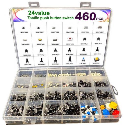 Mikrospínače SMD, sada 470ks