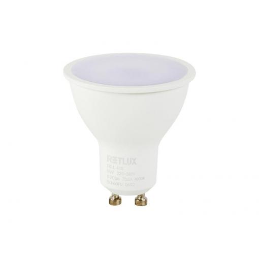 Žárovka LED GU10 9W bílá přírodní RETLUX RLL 418