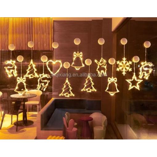Vánoční stromek LED s přísavkou, 20 cm, napájení 3× AAA