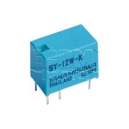 Miniaturní relé SY-12-K, 12 V / 0,15 W, 1× přepínací kontakt