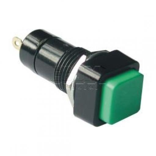 Tlačítko panelové spínací PB14B, 250 V / 0,5 A, zelené