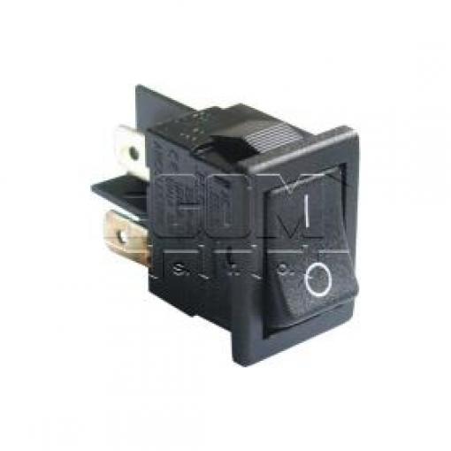 Kolébkový vypínač R19-20 BBB2T+-G, 2pól, 250 V / 6 A