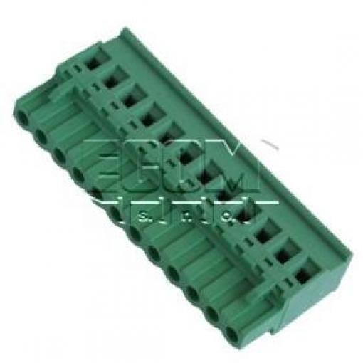 Svorkovnice zásuvka 2EDGKA-5.00-12P, 12 pólů, 320 V / 10 A, 5,0 mm, zelená