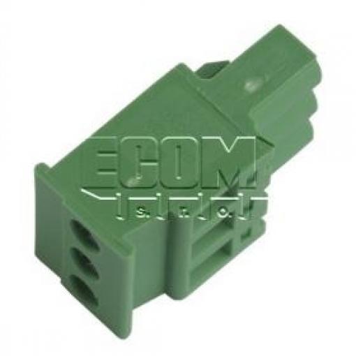 Svorkovnice zásuvka 2EDGKB-5.08-03P, 3 póly, 320 V / 18 A, zelená