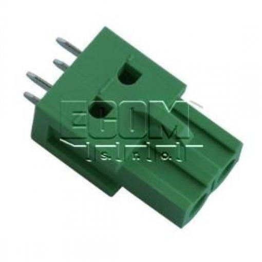 Svorkovnice zásuvka 2EDGB-5.08-02P, 2 póly, 320 V / 20 A, zelená