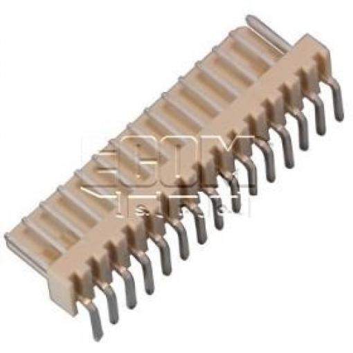 Jednořadá vidlice W2600-15PRYTC0R, 15 kontaktů, rozteč 2,54 mm