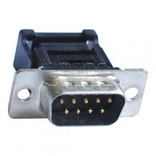 D-SUB vidlice 15-pin na plochý kabel, kovový kryt, samořezná