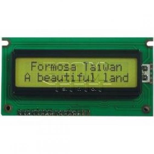 LCD displej BC1602H, 2×16 znaků, STN reflexní, 84×44 mm