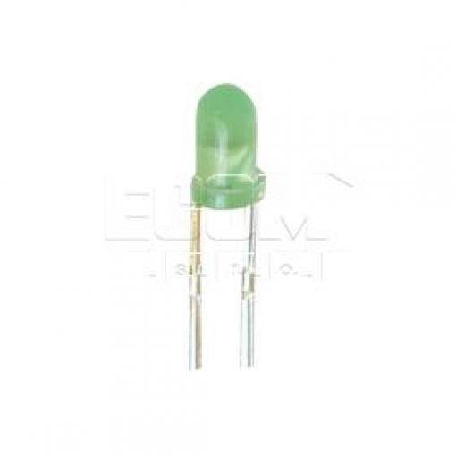 LED dioda zelená L-53LGD, 565 nm, 2 mcd, 2 mA, 60°, pouzdro 5 mm
