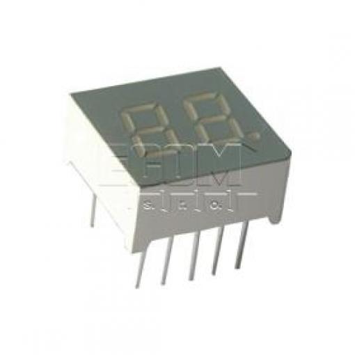 LED displej DA 03-11 EWA, 2× 7segmentový, 7,6 mm, červený