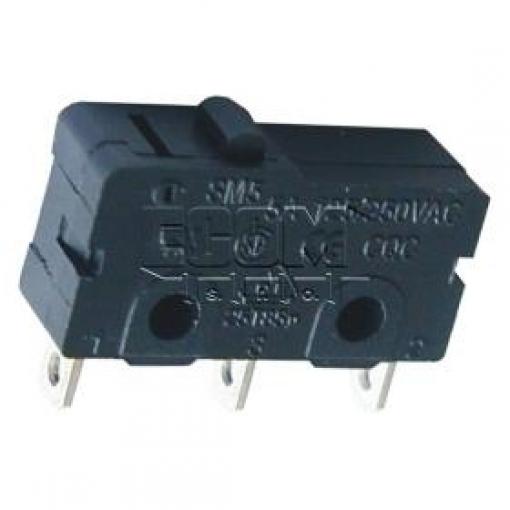 Mikrospínač SM5-00N-115G-G, 1pól přepínací, 250 V / 5 A
