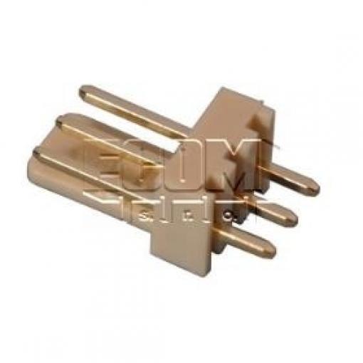 Vidlice jednořadá 1×3 W2600-03PSYGC0R, vývody rovné, Au, 2,54 mm