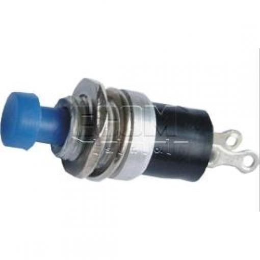 Tlačítko spínací do panelu R18-29A-7-H, 125 V / 1 A, modrý hmatník