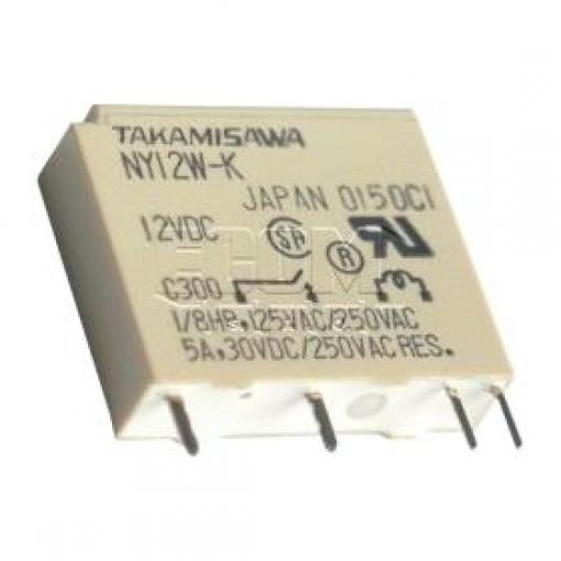 Relé výkonové TAK NY-12W-K, 12 V / 1 A, 250 V / 5 A AC